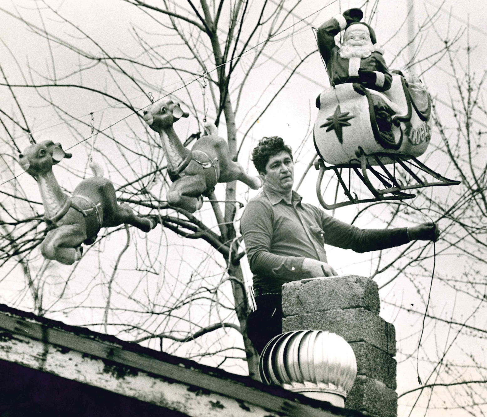 Santa heads for landing